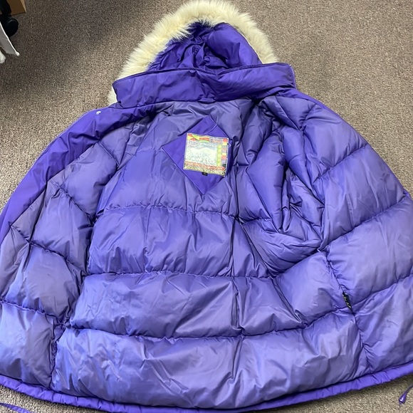 Vintage Fleet Street ski coat puffer with fur lined hood - Picture 10 of 12